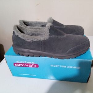 Skechers Gray Slip-On Shoes